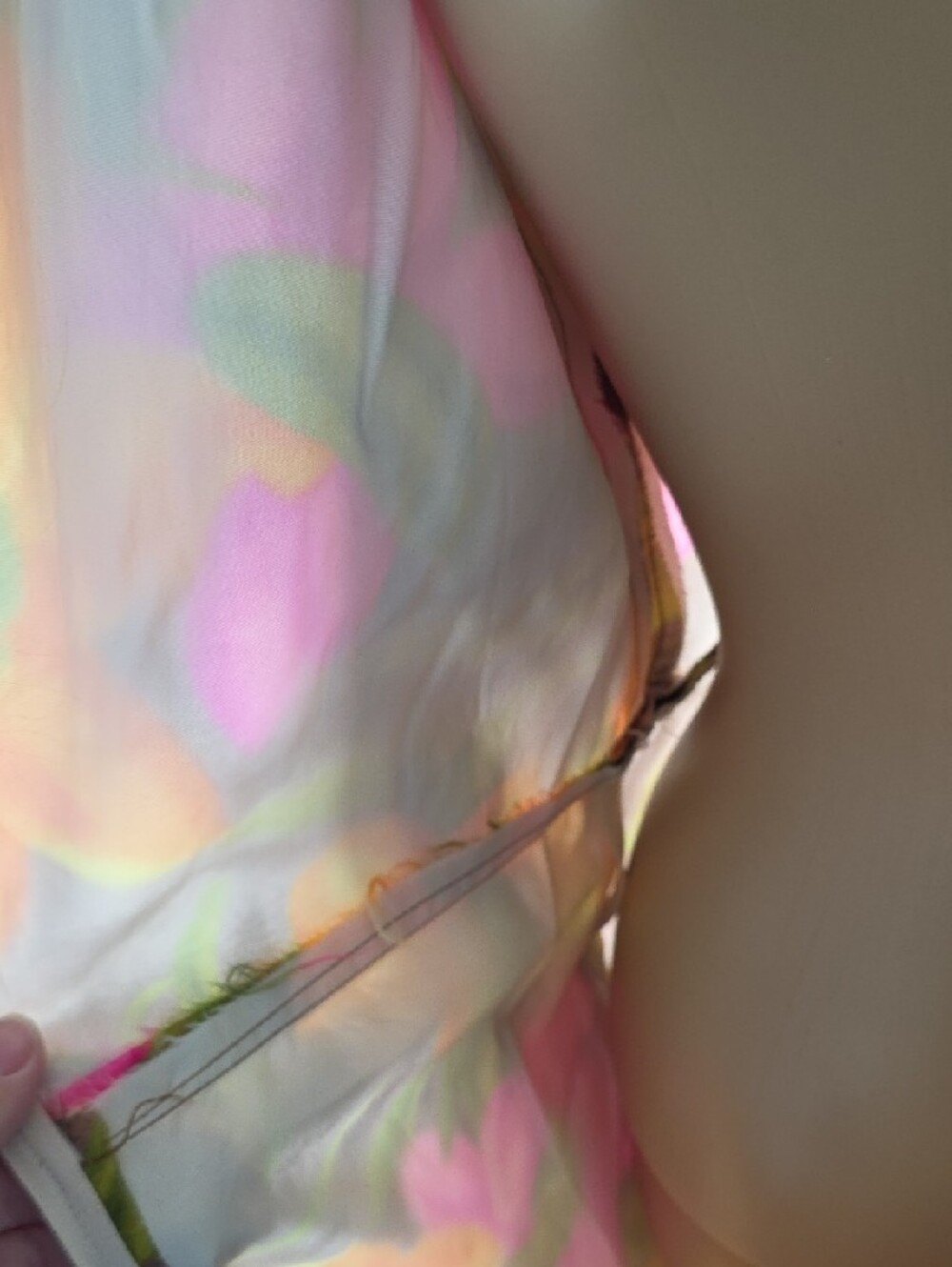 One Of A Kind 1960s Vintage Floral Maxi Dress in Pink & Orange - Picture 3 of 11